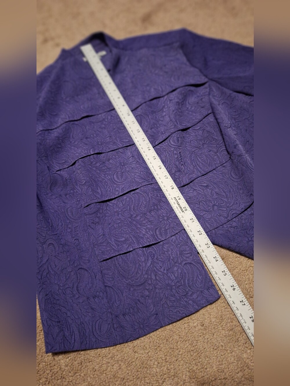 Danny & Nicole Purple Midi Dress with Matching Jacket Set - Picture 10 of 15